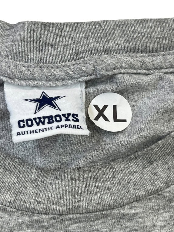 DALLAS COWBOYS ΜΑΚΡΥΜΑΝΙΚΗ ΜΠΛΟΥΖΑ SPORTSWEAR ΓΚΡΙ ΑΝΤΡΙΚΟ PRE OWNED XL