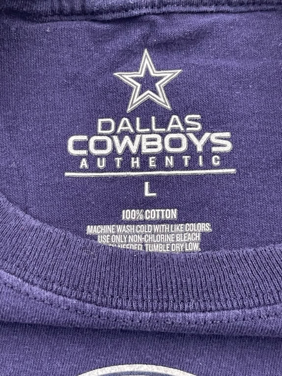 Dallas Cowboys T-Shirt Big Logo Μπλε Unisex L