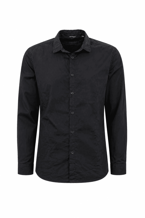 DANIELE ALESSANDRINI SHIRT MINIMAL BLACK MEN PRE OWNED M
