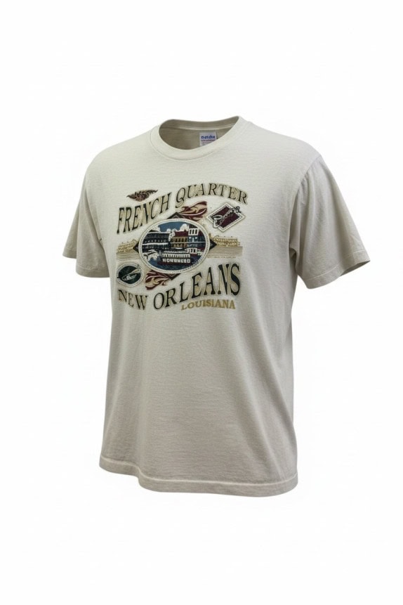 DELTA GRAPHIC TEE VINTAGE CREAM UNISEX PRE OWNED XL