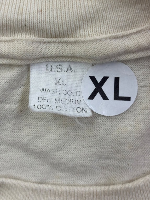 DELTA GRAPHIC TEE VINTAGE CREAM UNISEX PRE OWNED XL