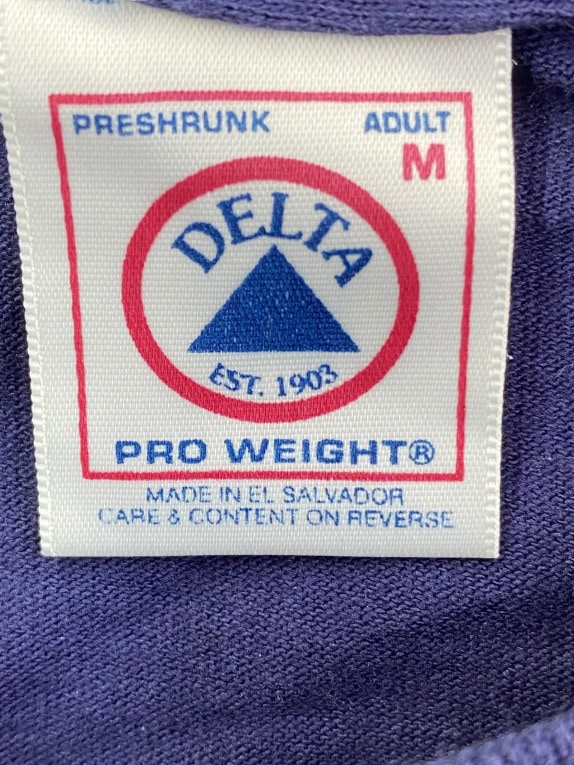 DELTA T-Shirt USA Washington DC Logo Blue Unisex M