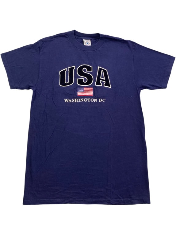 DELTA T-Shirt USA Washington DC Logo Blue Unisex M