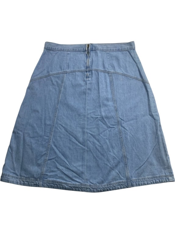 Gonna denim a linea A azzurra da donna 38 (XL)