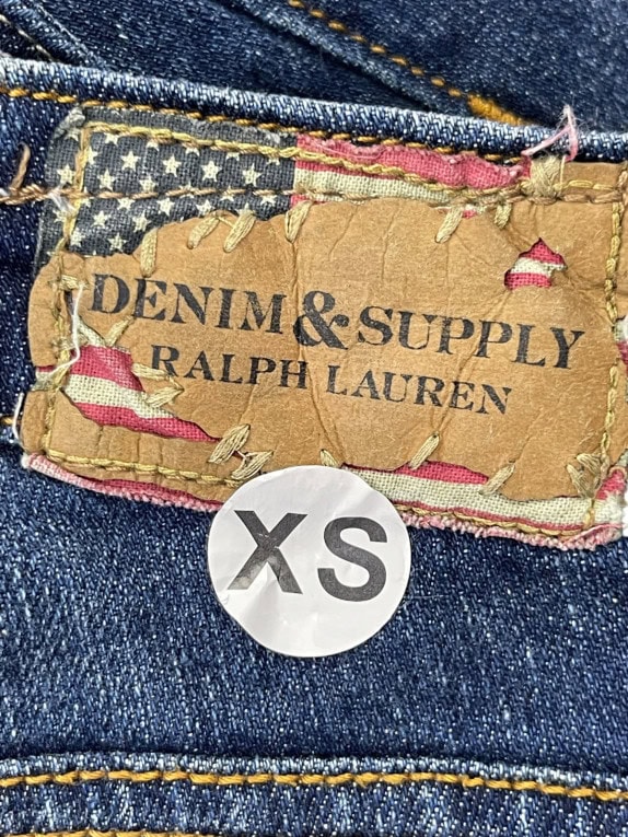DENIM SUPPLY RALPH LAUREN JEANS WASHED BLUE MENS PRE OWNED XS