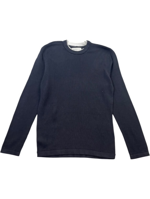 DENIM TOM TAILOR MAGLIONE IN MAGLIA MINIMAL BLU NAVY UOMO PRE OWNED L