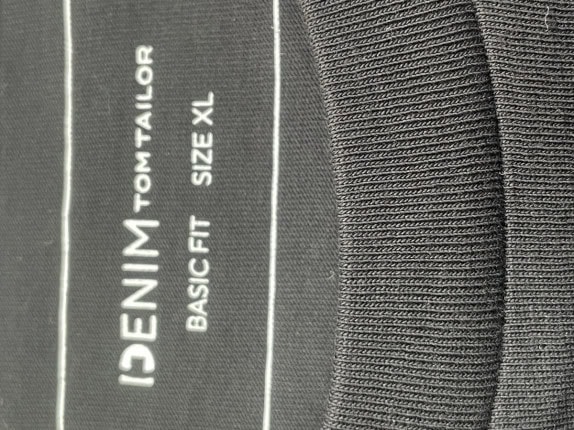 DENIM TOM TAILOR T SHIRT MINIMAL ΜΑΥΡΟ ΑΝΤΡΙΚΟ PRE OWNED XL