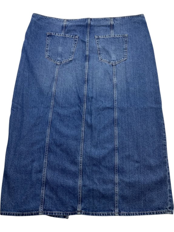 Vintage Denim Midi Skirt Blue Women’s 2XL/4XL