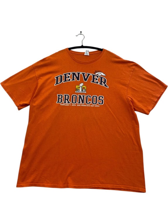 DENVER BRONCOS GRAPHIC TEE ARANCIONE UOMO PRE OWNED XXL
