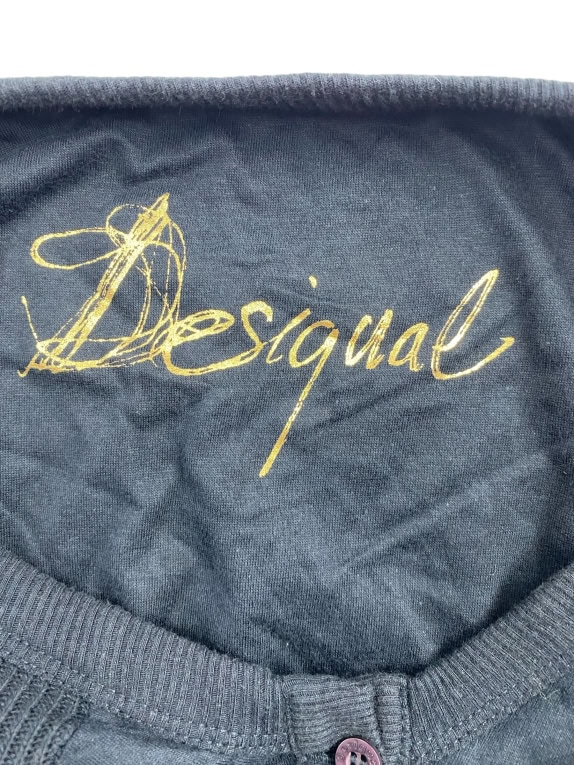 DESIGUAL Φόρεμα Midi Boho Logo Print Μπλε Σκούρο Γυναικείο S
