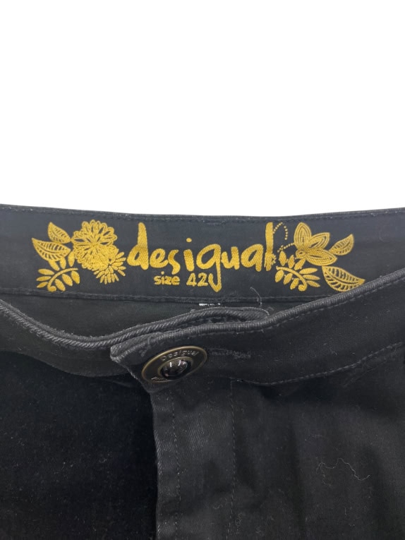 DESIGUAL Φούστα Patchwork Vintage με Λογότυπο Μαύρη Γυναικεία L
