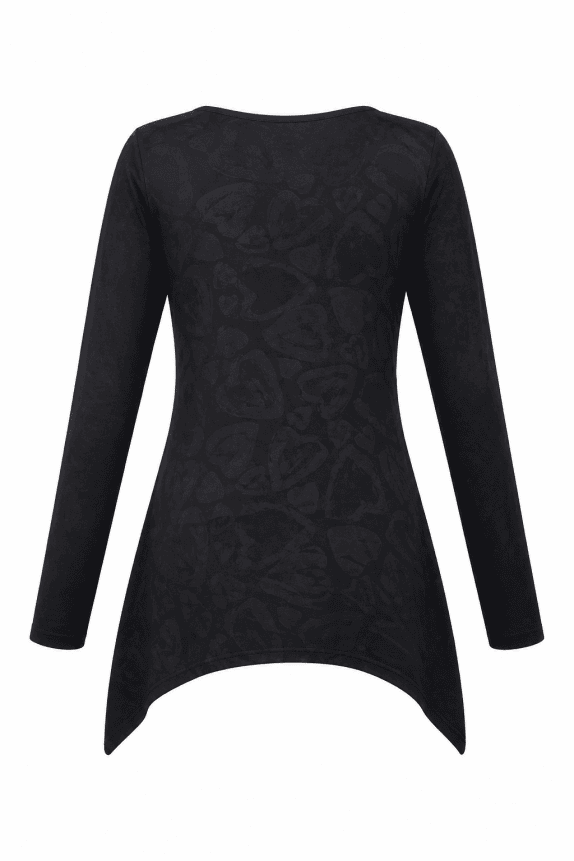 DESIGUAL ΜΑΚΡΥΜΑΝΙΚΗ ΜΠΛΟΥΖΑ GRAPHIC ΜΑΥΡΟ ΓΥΝΑΙΚΕΙΟ PRE OWNED XS