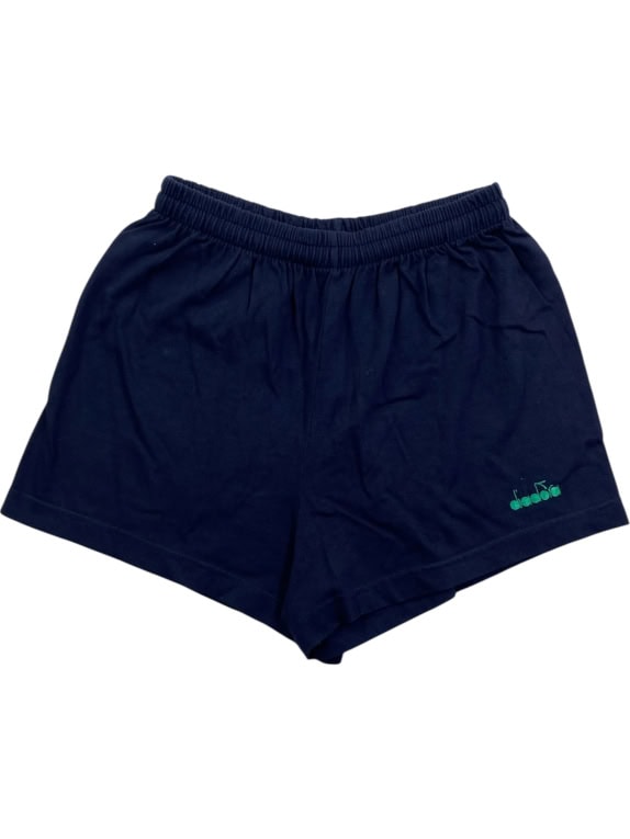 Diadora Pantaloncini sportivi con logo vintage blu da uomo XS