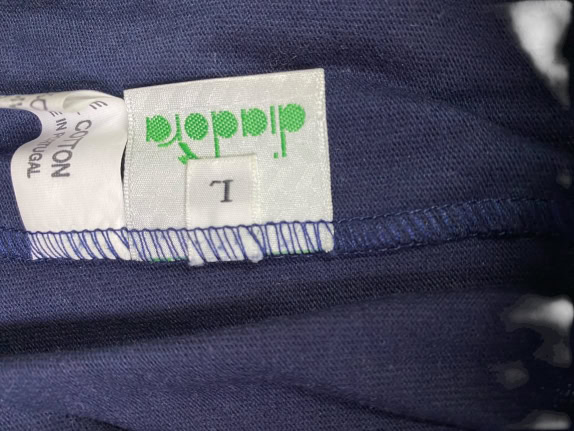 Diadora Pantaloncini sportivi con logo vintage blu da uomo XS