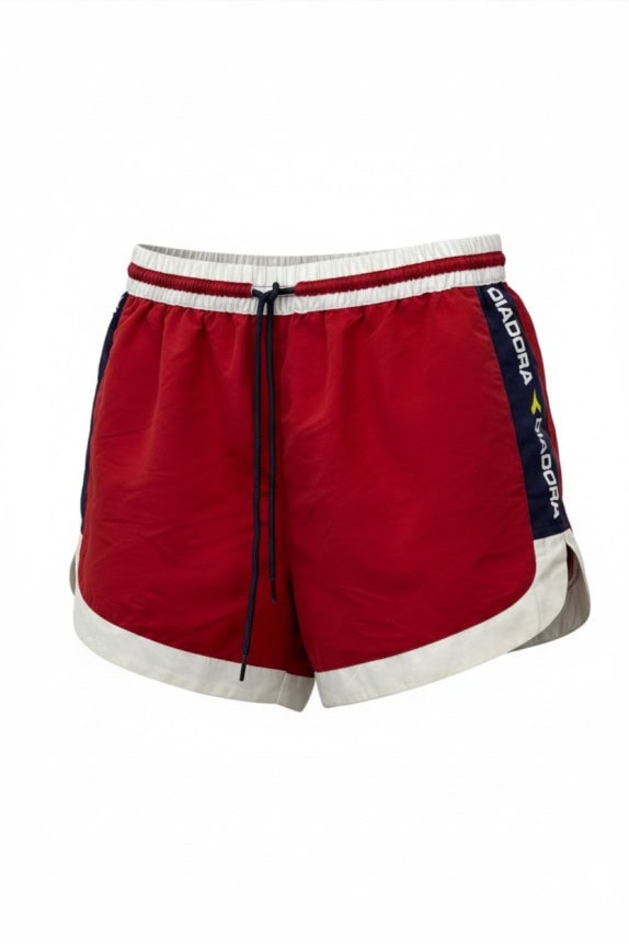 DIADORA SHORTS DA MARE SPORTSWEAR ROSSO UOMO PRE OWNED M