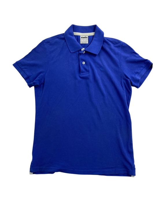 Diadora Μπλούζα Polo Casual Logo Μπλε Ανδρική S