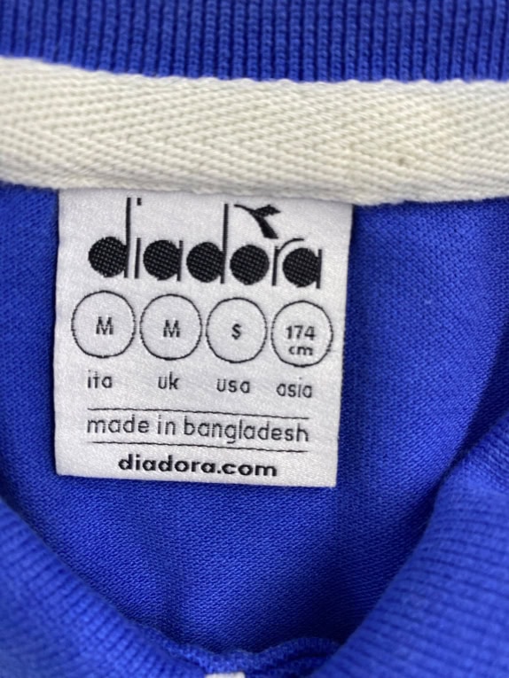 Diadora Μπλούζα Polo Casual Logo Μπλε Ανδρική S