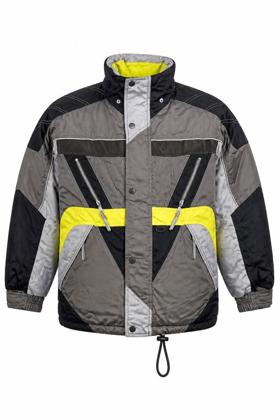 DIADORA ΜΠΟΥΦΑΝ SKI ΑΘΛΗΤΙΚΟ ΓΚΡΙ ΜΑΥΡΟ ΚΙΤΡΙΝΟ ΑΝΤΡΙΚΟ PRE OWNED XL