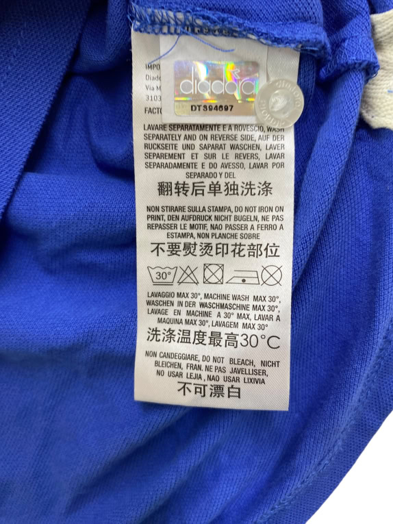 DIADORA POLO SHIRT WITH LOGO BLUE MEN'S M