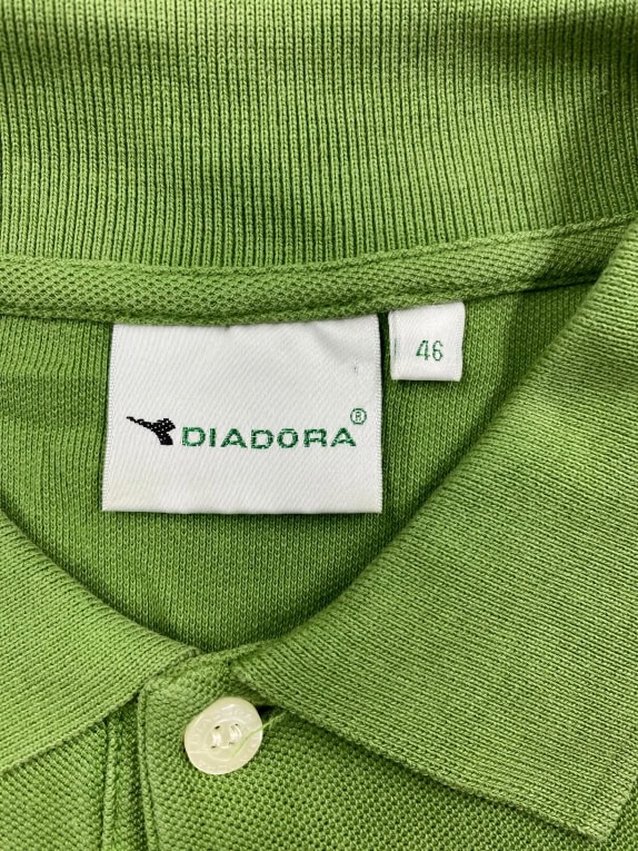 Diadora Polo Μπλούζα Πράσινη Ανδρική XL