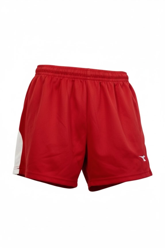 DIADORA Pantaloncini sportivi con logo rossi da uomo S