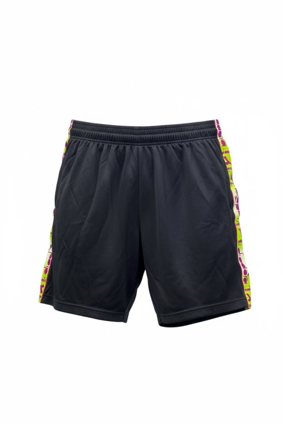 DIADORA VINTAGE SHORTS WITH LOGO BLACK UNISEX XS