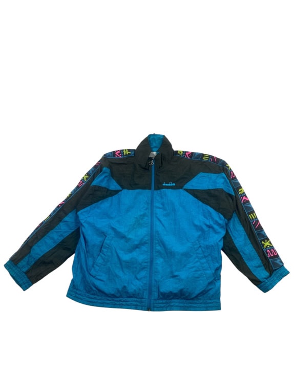 Diadora Vintage Σετ Φόρμας με Λογότυπο Μπλε/Μαύρο Unisex M