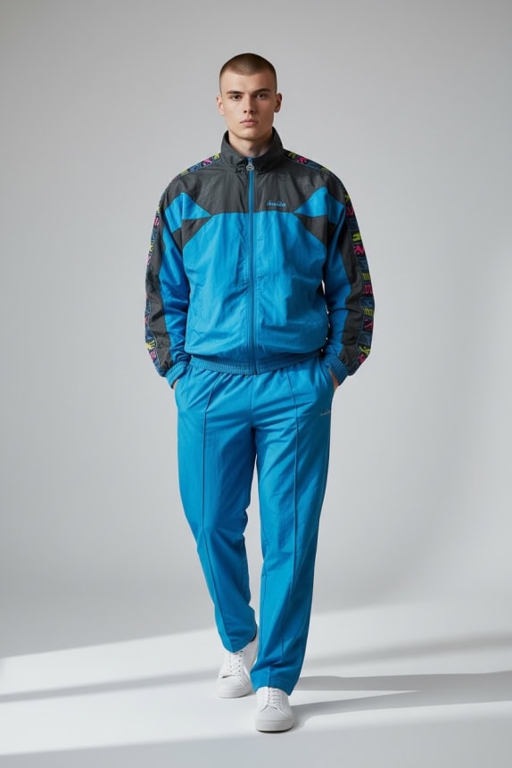 Diadora Vintage Σετ Φόρμας με Λογότυπο Μπλε/Μαύρο Unisex M