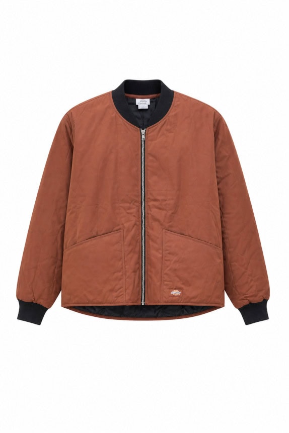 DICKIES BOMBER JACKET WORKWEAR MARRONE UOMO PRE OWNED M