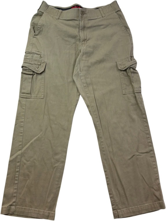 DICKIES CARGO PANTS WORKWEAR OLIVE MENS PRE OWNED L