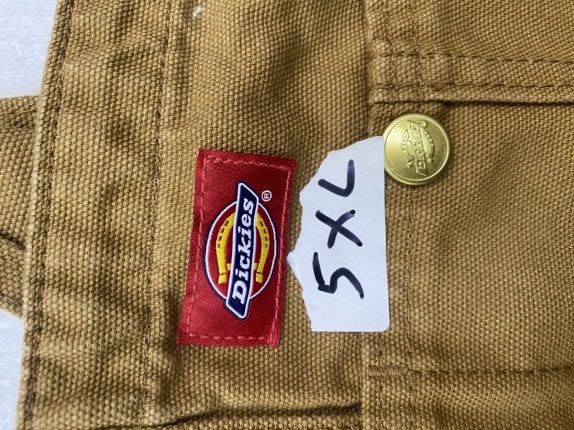 DICKIES DUNGAREE WORKWEAR BROWN MEN PRE OWNED 5XL