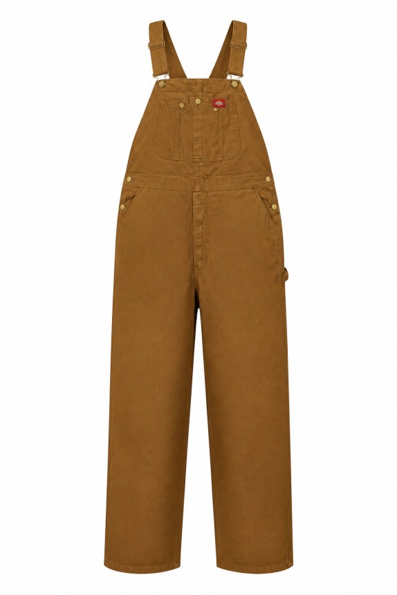 DICKIES DUNGAREE WORKWEAR BROWN MEN PRE OWNED 5XL