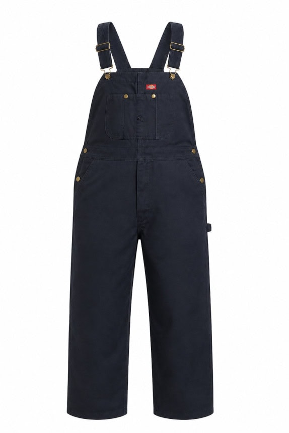 DICKIES DUNGAREE WORKWEAR BLACK MEN PRE OWNED 5XL