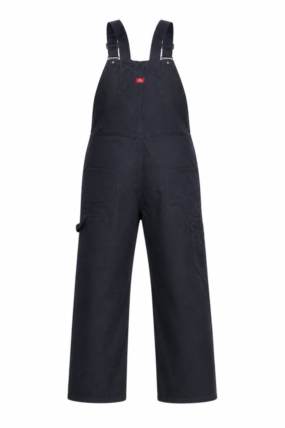 DICKIES DUNGAREE WORKWEAR BLACK MEN PRE OWNED 5XL