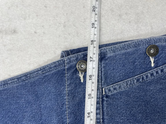 DICKIES DUNGAREES DENIM BLUE UNISEX PRE OWNED L