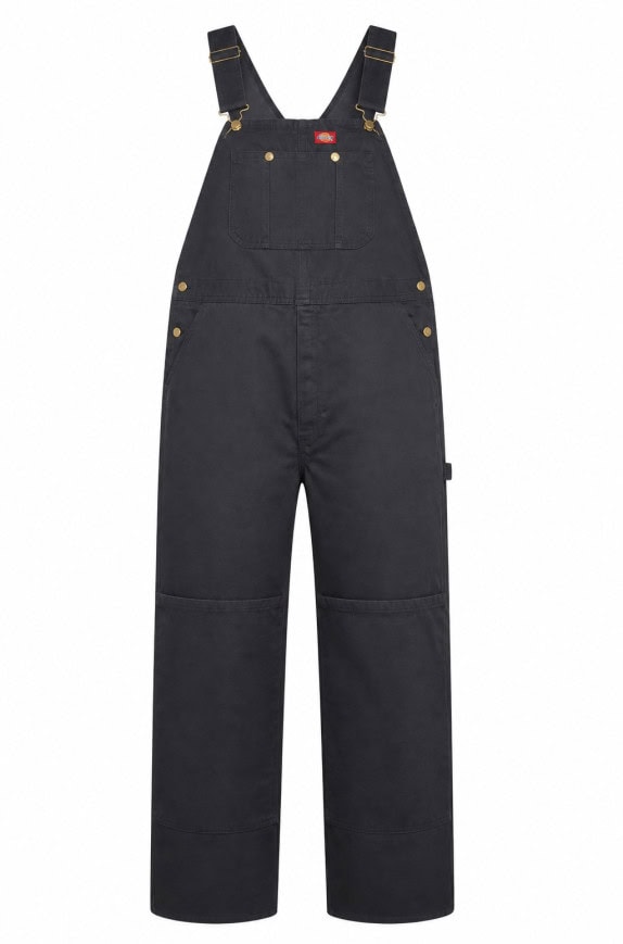 DICKIES DUNGAREES WORKWEAR NERO UNISEX PRE OWNED XL