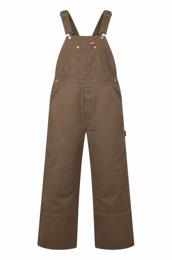 DICKIES DUNGAREES WORKWEAR MARRONE UOMO PRE OWNED L