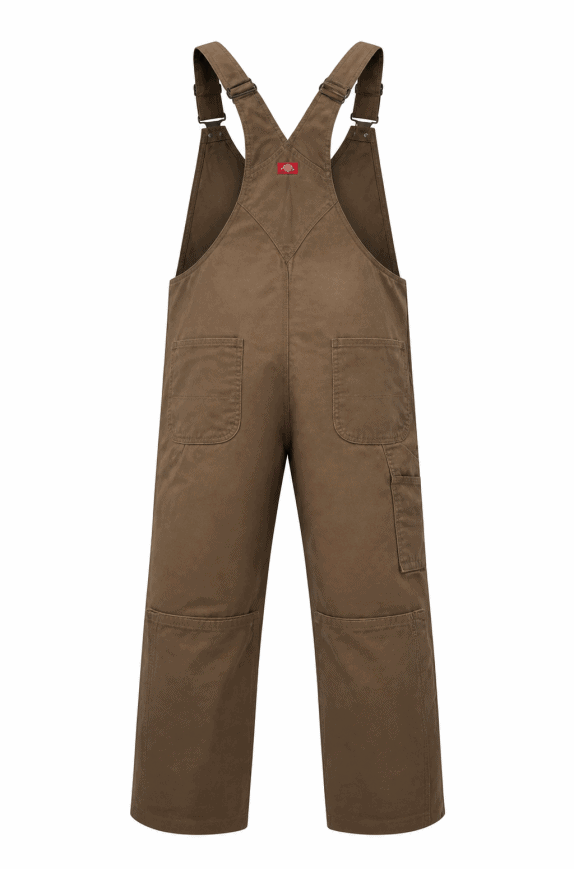DICKIES SALOPETTE WORKWEAR MARRONE UNISEX PRE OWNED 5XL