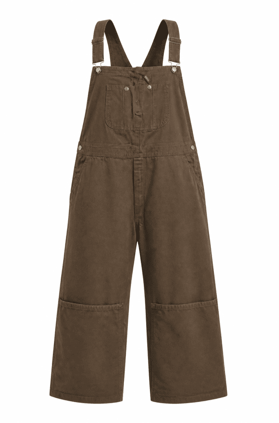 DICKIES SALOPETTE WORKWEAR MARRONE UNISEX PRE OWNED 5XL