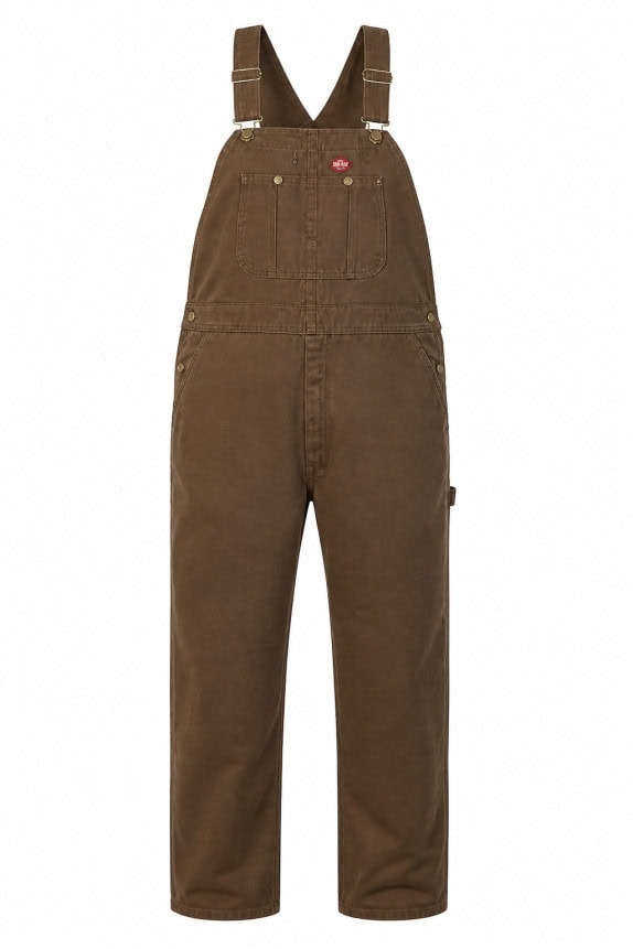 DICKIES DUNGAREES WORKWEAR BROWN UNISEX PRE OWNED XXL