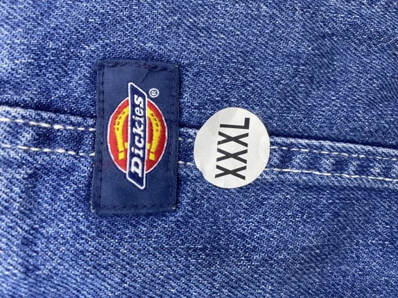 DICKIES DUNGAREES WORKWEAR ΜΠΛΕ ΑΝΤΡΙΚΟ PRE OWNED 3XL