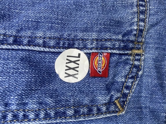 DICKIES DUNGAREES WORKWEAR BLUE MEN PRE OWNED 3XL