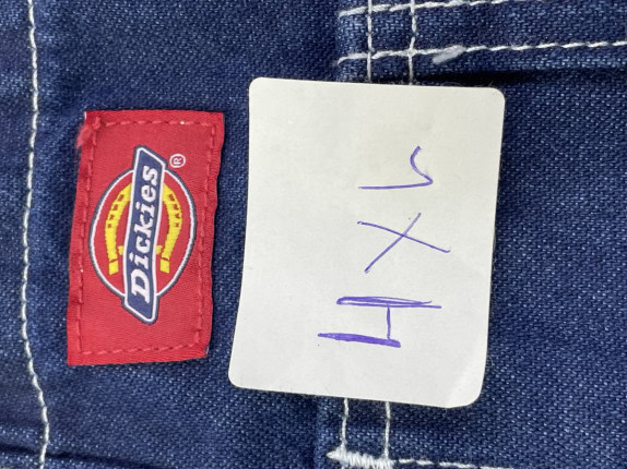 DICKIES TUTA DENIM WORKWEAR BLU UOMO PRE OWNED 4XL