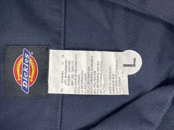 DICKIES ΦΟΡΜΑ ΜΕ ΕΜΒΛΗΜΑ ΜΠΛΕ ΑΝΤΡΙΚΟ PRE OWNED L