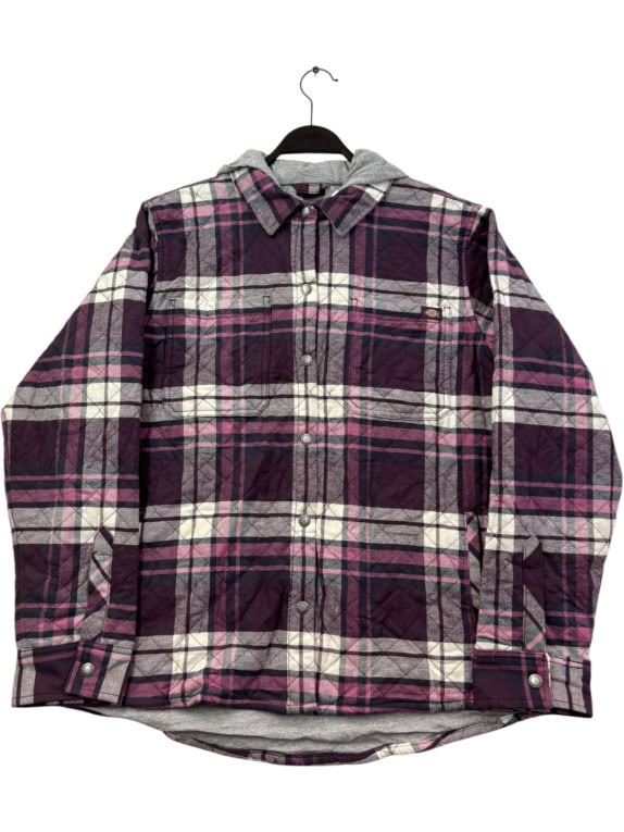DICKIES ΚΑΠΙΤΟΝΕ ΠΟΥΚΑΜΙΣΟΜΠΟΥΦΑΝ ΜΕ ΚΟΥΚΟΥΛΑ WORKWEAR ΜΠΟΡΝΤΟ ΚΑΡΟ ΑΝΤΡΙΚΟ PRE OWNED L