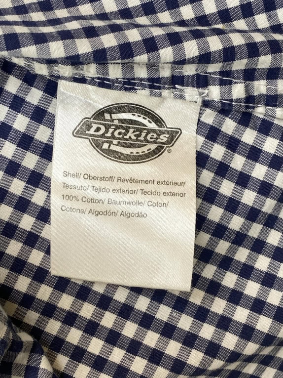 DICKIES ΚΟΝΤΟΜΑΝΙΚΟ ΠΟΥΚΑΜΙΣΟ ΚΛΑΣΙΚΟ NAVY ΛΕΥΚΟ ΓΥΝΑΙΚΕΙΟ PRE OWNED XS
