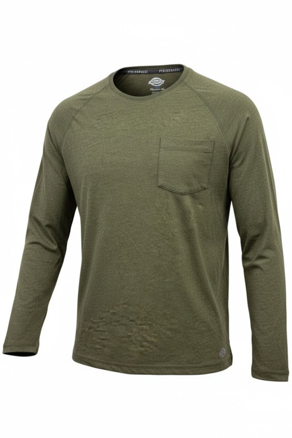 DICKIES ΜΑΚΡΥΜΑΝΙΚΗ ΜΠΛΟΥΖΑ MINIMAL WORKWEAR OLIVE ΑΝΤΡΙΚΟ PRE OWNED M