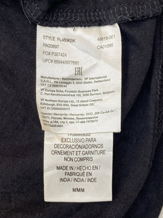 Dickies Μαύρη Μακρυμάνικη Μπλούζα Henley