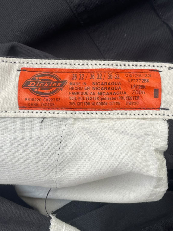 DICKIES ΠΑΝΤΕΛΟΝΙ CARGO WORKWEAR ΜΑΥΡΟ ΑΝΤΡΙΚΟ PRE OWNED XL