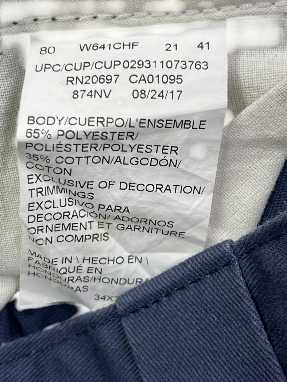 DICKIES ΠΑΝΤΕΛΟΝΙ CHINO LOGO ΜΠΛΕ ΣΚΟΥΡΟ UNISEX L